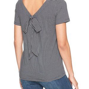 🎉HP🎉BR Factory Blue Stripe Bow Back Top